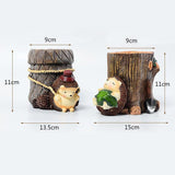 Pen Pencil Holder Cup Cute Hedgehog Desk Organizer Container Stationery Storage for Home Office E2S - one46.com.au