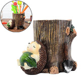 Pen Pencil Holder Cup Cute Hedgehog Desk Organizer Container Stationery Storage for Home Office E2S - one46.com.au