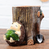 Pen Pencil Holder Cup Cute Hedgehog Desk Organizer Container Stationery Storage for Home Office E2S - one46.com.au