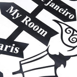 2018 Cute Nordic Style Street Lights Signs Cat Wall Sticker Waterproof Removable Kids Room Wall Stickers Decals Home Decoration - one46.com.au