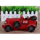 Nostalgic Art Classic Car Model Figurines Home Office Desktop Decor Classic Hand Made Old Car Model Crafts Piggy Bank Money Box - one46.com.au