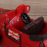 Nostalgic Art Classic Car Model Figurines Home Office Desktop Decor Classic Hand Made Old Car Model Crafts Piggy Bank Money Box - one46.com.au