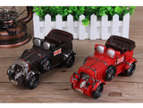 Nostalgic Art Classic Car Model Figurines Home Office Desktop Decor Classic Hand Made Old Car Model Crafts Piggy Bank Money Box - one46.com.au