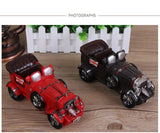 Nostalgic Art Classic Car Model Figurines Home Office Desktop Decor Classic Hand Made Old Car Model Crafts Piggy Bank Money Box - one46.com.au