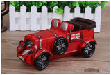 Nostalgic Art Classic Car Model Figurines Home Office Desktop Decor Classic Hand Made Old Car Model Crafts Piggy Bank Money Box - one46.com.au