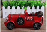 Nostalgic Art Classic Car Model Figurines Home Office Desktop Decor Classic Hand Made Old Car Model Crafts Piggy Bank Money Box - one46.com.au