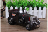 Nostalgic Art Classic Car Model Figurines Home Office Desktop Decor Classic Hand Made Old Car Model Crafts Piggy Bank Money Box - one46.com.au