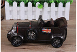 Nostalgic Art Classic Car Model Figurines Home Office Desktop Decor Classic Hand Made Old Car Model Crafts Piggy Bank Money Box - one46.com.au