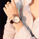 Polygonal dial design women watches luxury fashion dress quartz watch ulzzang popular brand white ladies leather wristwatch - one46.com.au