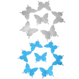 12Pcs/lot 3D Mirror Wall Stickers Butterflies Decoration PVC Art Sticker Living Room Bedroom Adhesive Wall Pappers - one46.com.au