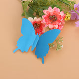 12Pcs/lot 3D Mirror Wall Stickers Butterflies Decoration PVC Art Sticker Living Room Bedroom Adhesive Wall Pappers - one46.com.au