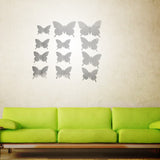 12Pcs/lot 3D Mirror Wall Stickers Butterflies Decoration PVC Art Sticker Living Room Bedroom Adhesive Wall Pappers - one46.com.au