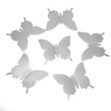12Pcs/lot 3D Mirror Wall Stickers Butterflies Decoration PVC Art Sticker Living Room Bedroom Adhesive Wall Pappers - one46.com.au