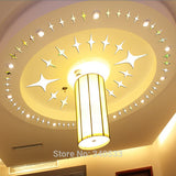48 Pcs Stars Sky Style Mirror Sticker Wall Ceiling Room Decal Decor Art DIY Golden, Silvery, Blue Stars Wall Stickers - one46.com.au