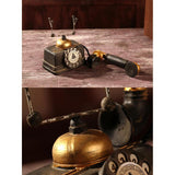 Vintage Style Old-fashioned Resin Artificial Telephone Model Retro Resin Home Decoration Accessories Figurines Miniatures Craft - one46.com.au