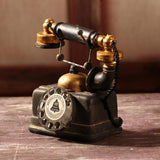 Vintage Style Old-fashioned Resin Artificial Telephone Model Retro Resin Home Decoration Accessories Figurines Miniatures Craft - one46.com.au
