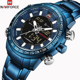 NAVIFORCE Top Brand Men Military Sport Watches Mens LED Analog Digital Watch Male Army Stainless Quartz Clock Relogio Masculino - one46.com.au