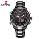 NAVIFORCE Top Brand Men Military Sport Watches Mens LED Analog Digital Watch Male Army Stainless Quartz Clock Relogio Masculino - one46.com.au