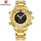 NAVIFORCE Top Brand Men Military Sport Watches Mens LED Analog Digital Watch Male Army Stainless Quartz Clock Relogio Masculino - one46.com.au