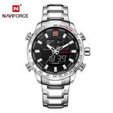 NAVIFORCE Top Brand Men Military Sport Watches Mens LED Analog Digital Watch Male Army Stainless Quartz Clock Relogio Masculino - one46.com.au