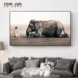 Buddha Modern Canvas Painting Nordic Posters And Prints Zen Home Decoration Elephant religion Art Wall Picture For Living Room - one46.com.au