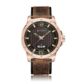 CURREN Men Watches Fashion Brand Luxury Waterproof Male Army Military Quartz Watch Man Leather Sport Wrist Watch Clock - one46.com.au