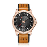 CURREN Men Watches Fashion Brand Luxury Waterproof Male Army Military Quartz Watch Man Leather Sport Wrist Watch Clock - one46.com.au