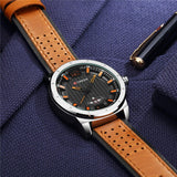 CURREN Men Watches Fashion Brand Luxury Waterproof Male Army Military Quartz Watch Man Leather Sport Wrist Watch Clock - one46.com.au