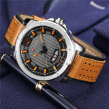 CURREN Men Watches Fashion Brand Luxury Waterproof Male Army Military Quartz Watch Man Leather Sport Wrist Watch Clock - one46.com.au