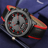 CURREN Men Watches Fashion Brand Luxury Waterproof Male Army Military Quartz Watch Man Leather Sport Wrist Watch Clock - one46.com.au