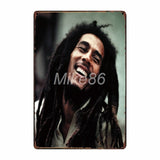 [ Mike86 ] Bob Marley Music Metal Tin Sign Room Decor Vintage Wall Craft For Pub Home 20*30 CM FG-218 - one46.com.au
