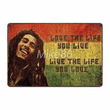 [ Mike86 ] Bob Marley Music Metal Tin Sign Room Decor Vintage Wall Craft For Pub Home 20*30 CM FG-218 - one46.com.au