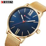 Relogio Masculino Men's Fashion Casual Business Wristwatches Curren Watches Men Brand Luxury Full Steel Quartz Watch Male Clock - one46.com.au