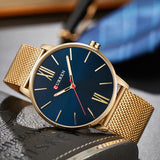 Relogio Masculino Men's Fashion Casual Business Wristwatches Curren Watches Men Brand Luxury Full Steel Quartz Watch Male Clock - one46.com.au