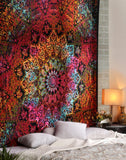 Indian Mandala Tapestry Hippie Home Decorative Wall Hanging Tapestries Boho Beach Towel Yoga Mat Bedspread Table Cloth 200x148cm - one46.com.au