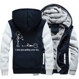 Brand clothing 2019 casual sweatshirts homme winter Fashion hip hop jackets coats I Was Just Pulling Your Leg Funny hoodies men - one46.com.au