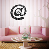 Letter Shape 3D Digital Wall Clock Big Silent Acrylic Pointer Clock Ultra Mute Movement Home Decor - one46.com.au