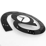 Letter Shape 3D Digital Wall Clock Big Silent Acrylic Pointer Clock Ultra Mute Movement Home Decor - one46.com.au