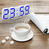 Modern Digital LED Table Clock Watches 24 Or 12 Hour Display Alarm Snooze Alarm Wall Clock For Home Decoration Room Decal Gift - one46.com.au