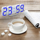 Modern Digital LED Table Clock Watches 24 Or 12 Hour Display Alarm Snooze Alarm Wall Clock For Home Decoration Room Decal Gift - one46.com.au