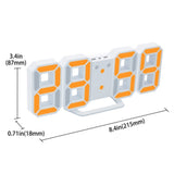 Modern Digital LED Table Clock Watches 24 Or 12 Hour Display Alarm Snooze Alarm Wall Clock For Home Decoration Room Decal Gift - one46.com.au