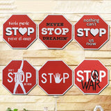 Retro Never Stop Decorative Metal Plaques Vintage Metal Tin Signs Poster For Beer Bar Iron Wall Art Home Decor Free Shipping - one46.com.au