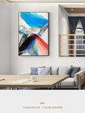 Modern Abstract Colorful Feather Canvas Art Paintings For Living Room Bedroom Posters And Prints Wall Poster Affiche Home Decor - one46.com.au