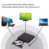 USB 3.0 External DVD Burner Writer Recorder DVD RW Optical Drive CD/DVD ROM Player for Loptop Computer PC High Quality Accessory - one46.com.au