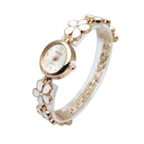 Women Watch Luxury Brand Stainless Steel relogio feminino Rhinestone Flower Alloy Band Ladies Female Bracelet Watches montre - one46.com.au