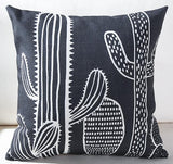 Black And White Cute Bear Cushion Cover Lovely Cartoon Animal Cactus Plant Geometric Pillow Case Nordic Style For Home Chair - one46.com.au