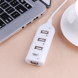 2017 USB 2.0 High Speed 4 Port Splitter Hub Adapter Portable 1 to 4 USB2.0 Port Splitter Extender Hubs for Laptop Desktop PC - one46.com.au