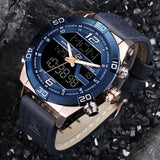 NAVIFORCE Top Luxury Brand Men Military Sport Watches Men's Waterproof Quartz Wrist Watch Male Leather Led Digital Clock 9128 - one46.com.au