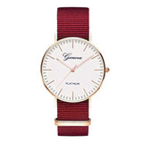 New Brand Women Watches Ultra Thin Canvas Band Quartz Watch Fashion Female Wristwatch Relogio Feminino Zegarek Damski Relojes - one46.com.au