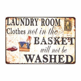 [ Mike86 ] Laundry Room Drop Your Pants Here Funny Metal Sign Home Bar Hotel Wall Painting Plaque Poster Party Bar Decor FG-242 - one46.com.au